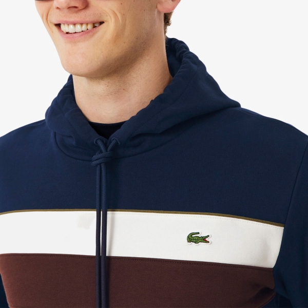 Lacoste Classic Felpa - Bleu Marine/Blanc
