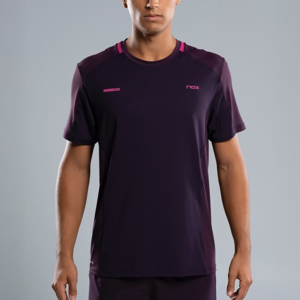 Men's Tennis Shirts NOX Pro Performance TShirt Blackberry T25FWHCABB