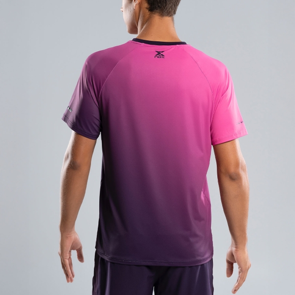 NOX Pro Tech T-Shirt - Blackberry/Rose Degraded