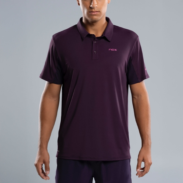 Polo Tenis Hombre NOX Pro Logo Polo  Deep Purple T25FWHPODP