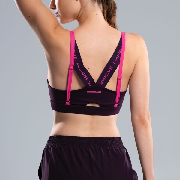 NOX Pro Logo Reggiseno Sportivo - Deep Purple