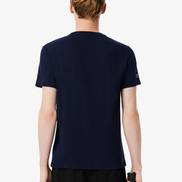 Lacoste X Daniil Medvedev Ultra-Dry Camiseta - Bleu Marine