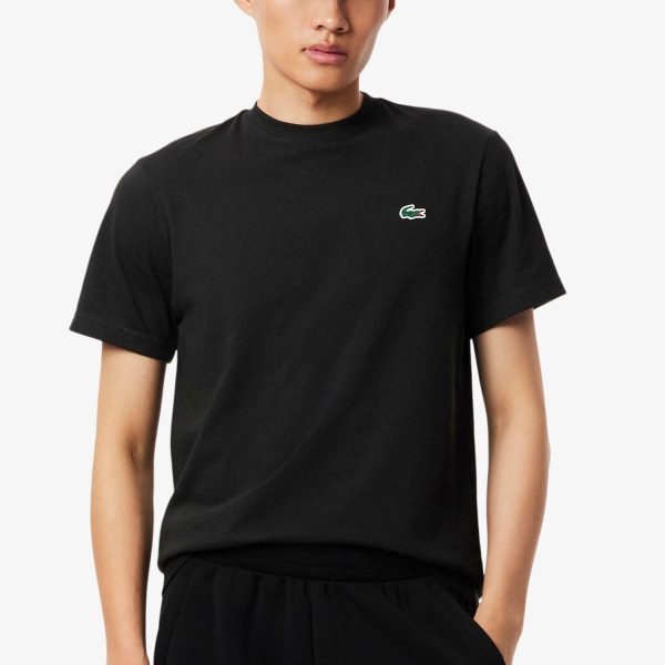 Maglietta Tennis Uomo Lacoste UltraDry Printed Logo Maglietta  Noir TH4780031