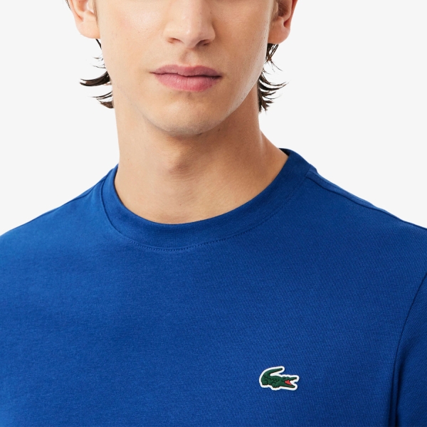 Lacoste Ultra-Dry Printed Logo Maglietta - Bleu