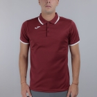 Joma Combi Premium Polo - Burgundy/White
