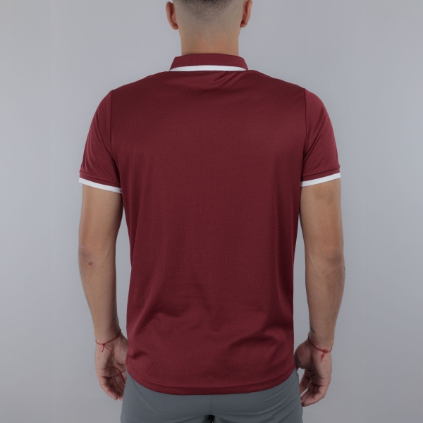 Joma Combi Premium Polo - Burgundy/White