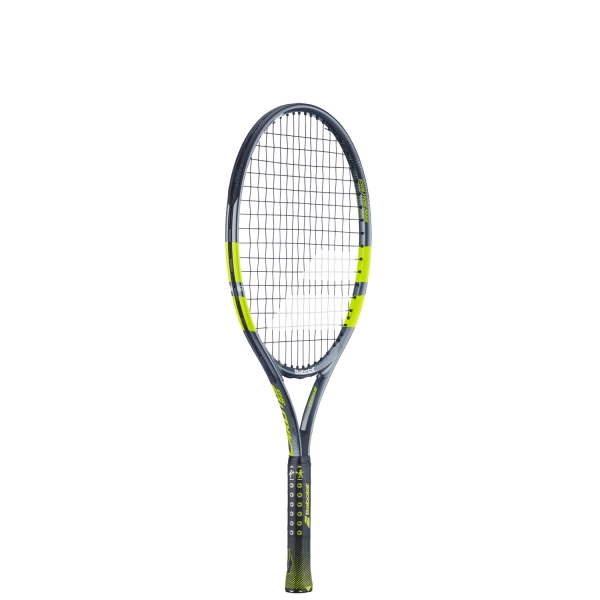 Babolat Carlitos Junior 23 Racket - Grey/Fluo Yellow