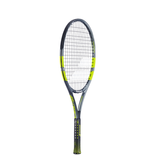 Babolat Carlitos Junior 25 Racket - Grey/Fluo Yellow