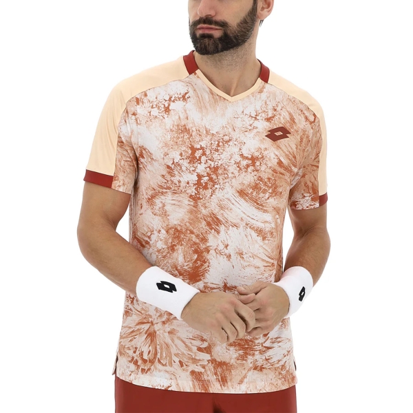 Men's Tennis Shirts Lotto Tech IV Pro TShirt  Cream Beige 222104038