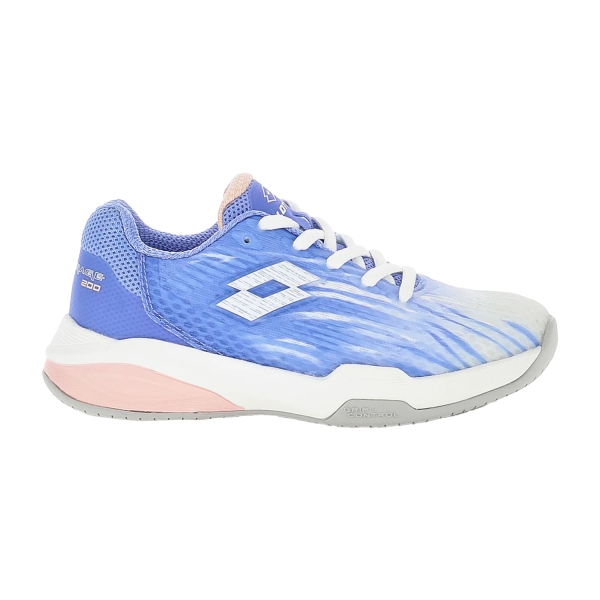 Junior Tennis Shoes Lotto Mirage 200 II All Round Junior  Serenity Blue/All White/Perfume Rose 222857D12