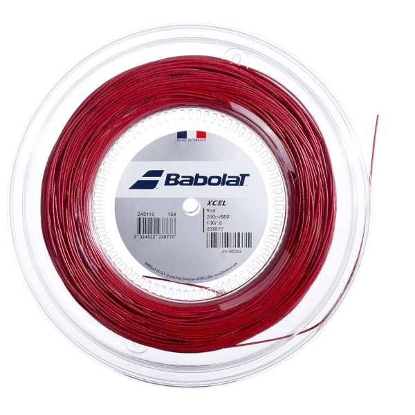 Multifilament String Babolat Xcel 1.30 200 m Reel  Red 243110104130