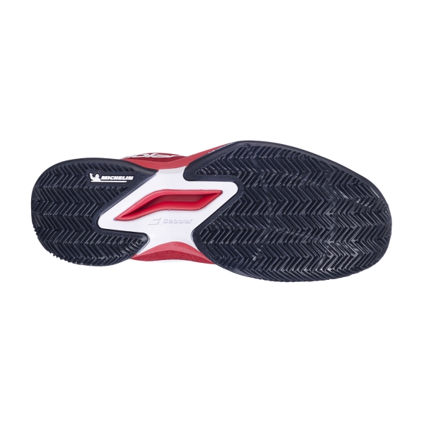 Babolat Jet Mach 3 Clay Junior - Cherry Tomato/White