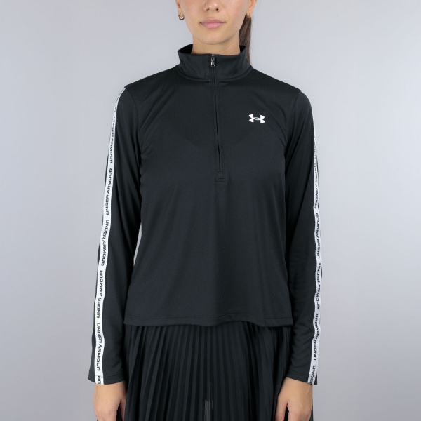 Women's Tennis Shirts and Hoodies Under Armour Tech Shirt  Black/White 60051000004