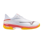 Mizuno Wave Exceed Court Clay - White/Calypso Coral/Citrus