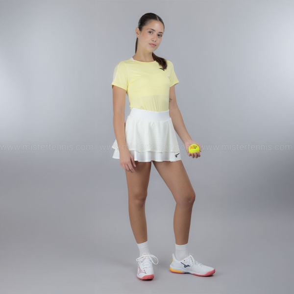 Mizuno Daybreakers Printed T-Shirt - Lemon Tonic