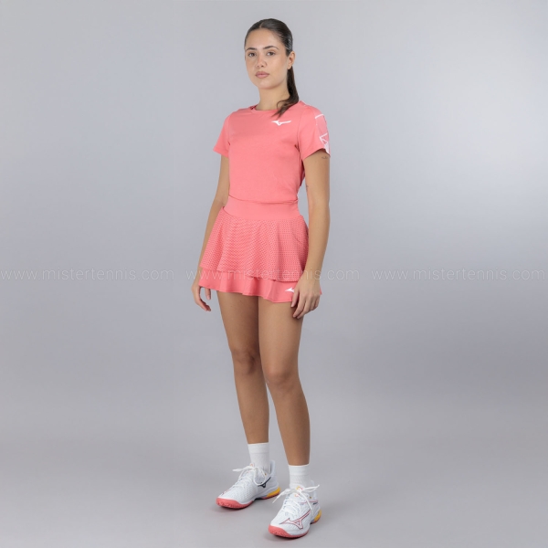 Mizuno Daybreakers Printed T-Shirt - Calypso Coral