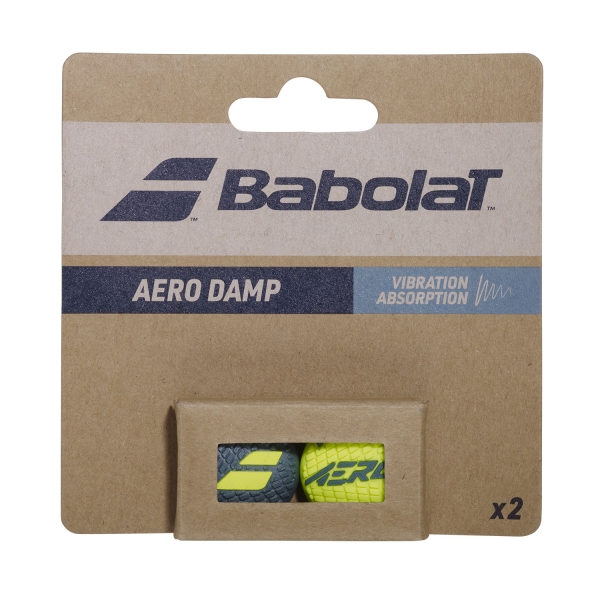  Babolat Aero x 2 Antivibrazioni  Black/Fluo Yellow 700137100