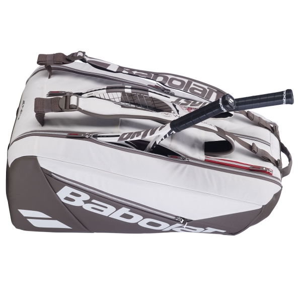 Babolat Pure Wimbledon x 9 Bag - White/Dark Beige