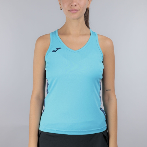 Canotte Tennis Donna Joma Olimpiada Canotta  Fluor Turquoise/Dark Navy 902664.013