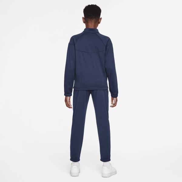 Nike Dri-FIT Tracksuit Kids - Midnight Navy/White