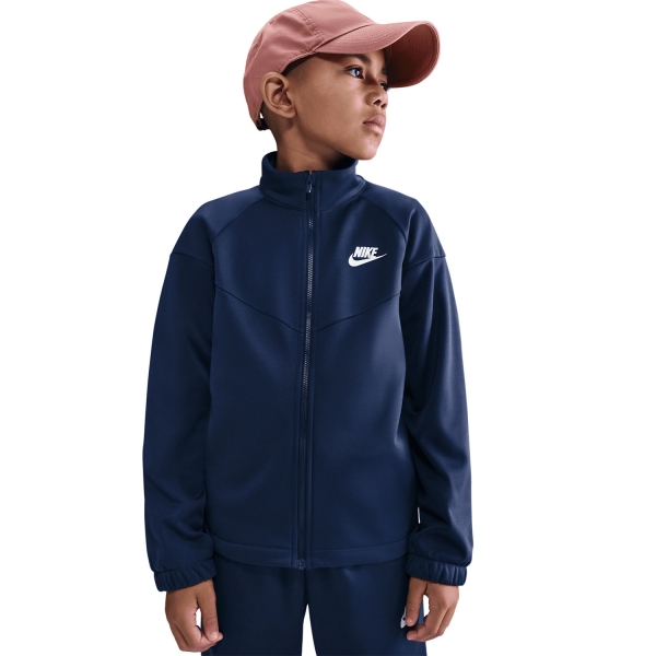 Nike Dri-FIT Tracksuit Kids - Midnight Navy/White