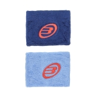 Bullpadel Pro Muñequeras Cortas - Azul Celeste/Azul Sombra