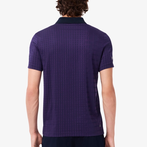 Lacoste X Daniil Medvedev Ultra-Dry Polo - Bleu Marine/Violet