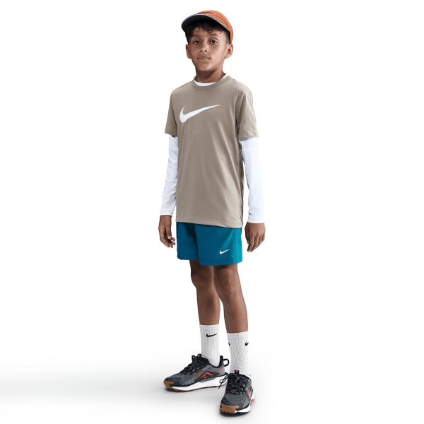 Nike Dri-FIT Icon 6in Shorts Boy - Green Abyss/White