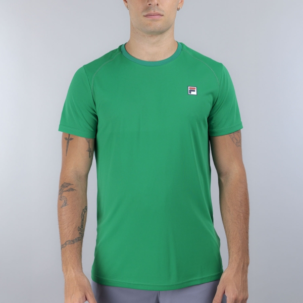 Maglietta Tennis Uomo Fila Holger Maglietta  Ultramarine Green FBM2513303130