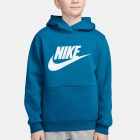 Nike Club Pro Hoodie Kids - Green Abyss/White