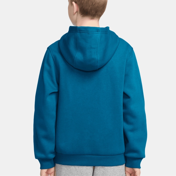 Nike Club Pro Hoodie Kids - Green Abyss/White