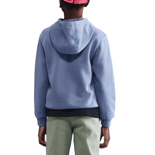 Nike Club Pro Hoodie Kids - World Indigo/White