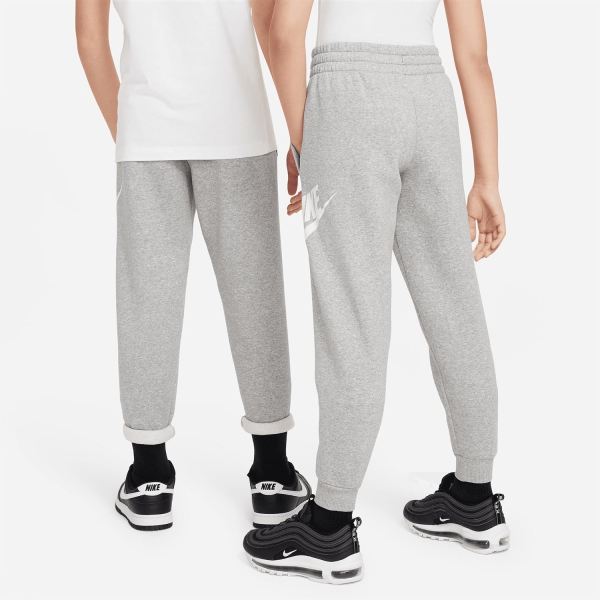 Nike Club Logo Pants Kids - Dark Grey Heather/Base Grey/White