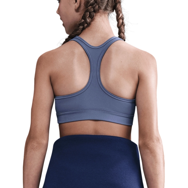 Nike Swoosh Logo Reggiseno Sportivo Bambina - World Indigo/White