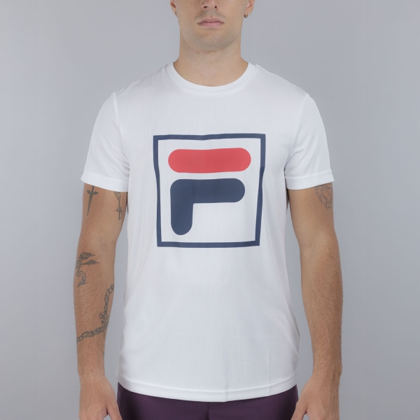 Camisetas de Tenis Hombre Fila Rolando Camiseta  White FME251301001