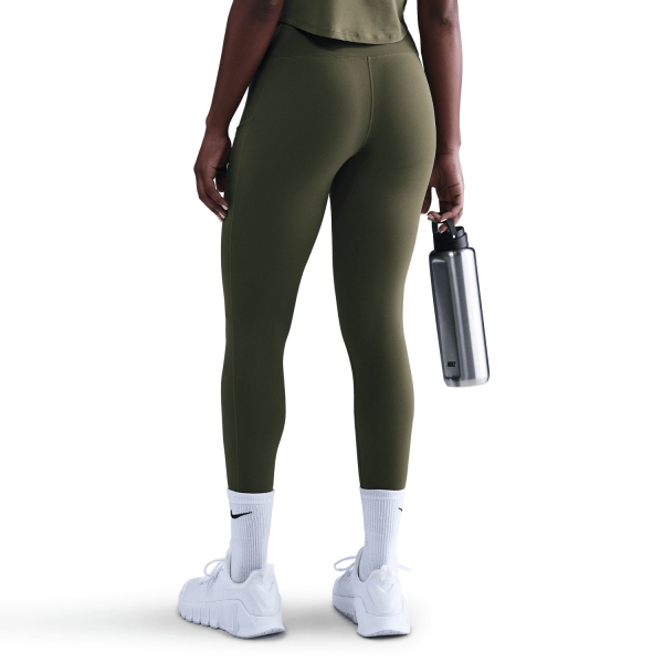 Nike One Logo 7/8 Tights - Medium Olive