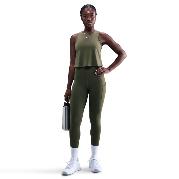 Nike One Logo 7/8 Tights - Medium Olive