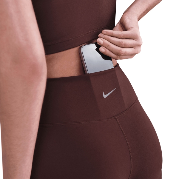 Nike One Logo 7/8 Tights - Burgundy Crush