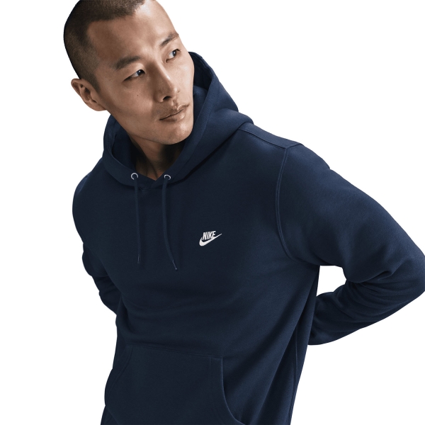 Nike Club Hoodie - Obsidian/White