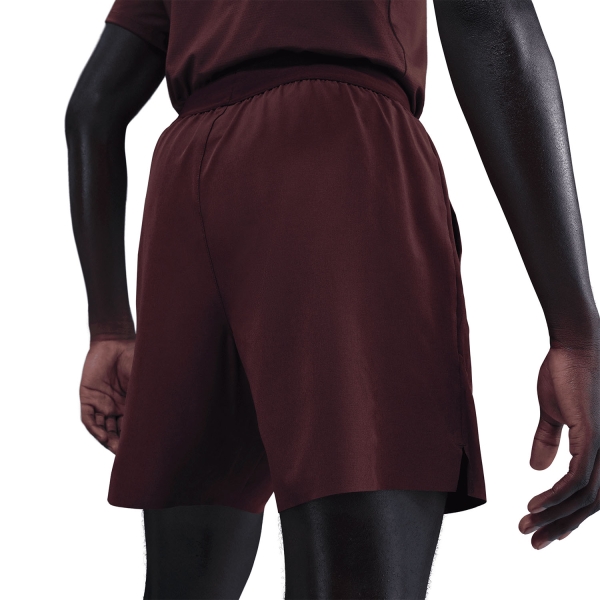 Nike Court Advantage 6in Shorts - Burgundy Crush/White