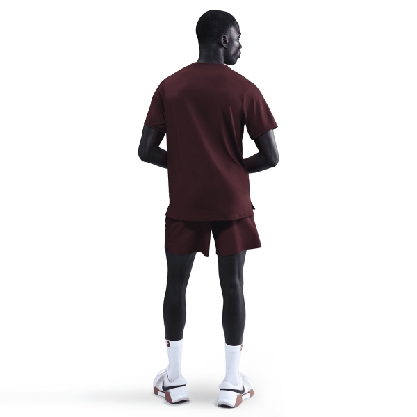 Nike Court Advantage 6in Shorts - Burgundy Crush/White
