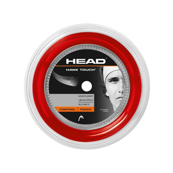 Monofilament String HEAD Hawk Touch 1.30 200 m Reel  Red 281234 16RD