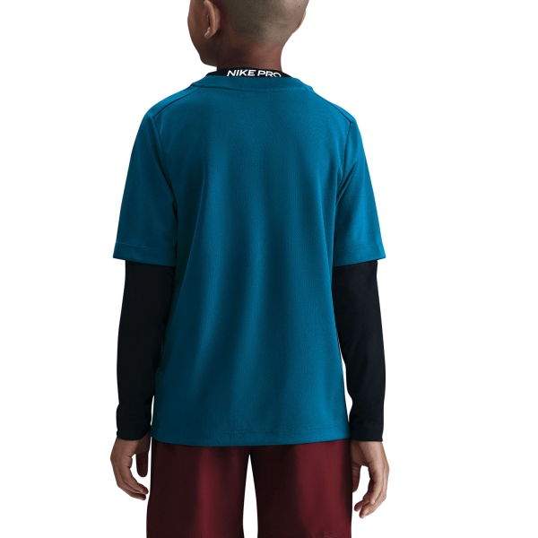 Nike Multi Dri-FIT T-Shirt Boy - Green Abyss/White