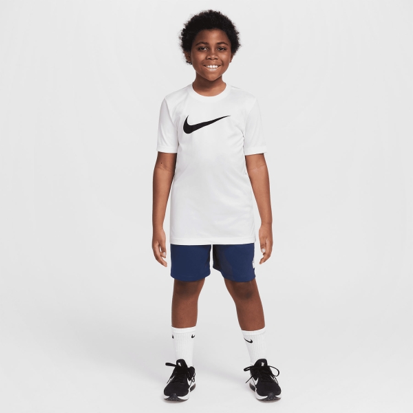 Nike Multi 5in Shorts Boy - Midnight Navy/White