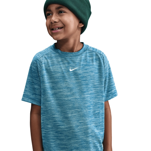 Nike Multi T-Shirt Boy - Green Abyss/Pure/White