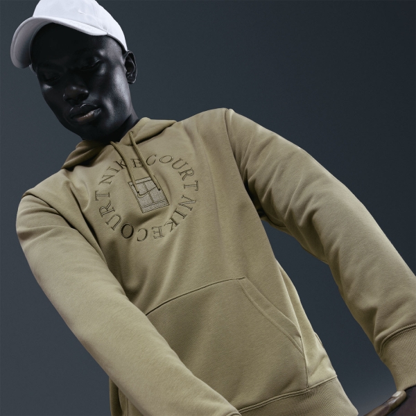 Nike Court Dri-FIT Heritage Hoodie - Neutral Olive/Medium Olive