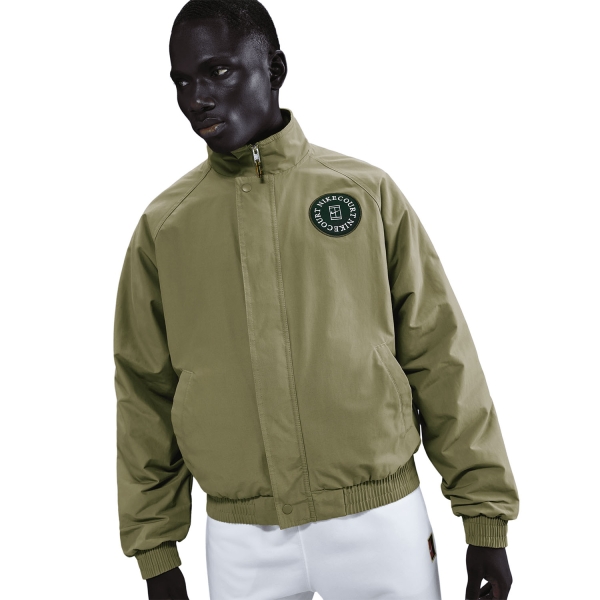 Nike Court Heritage Pro Jacket - Neutral Olive/Fir