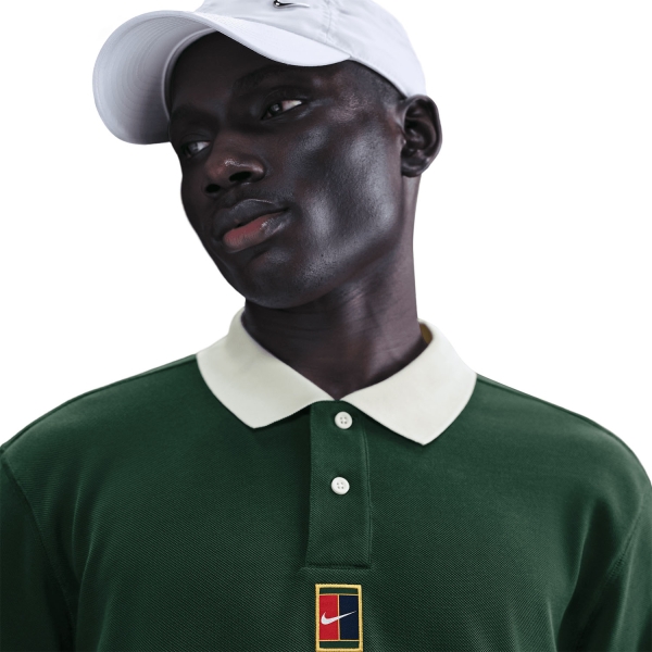 Nike Court Heritage Polo - Fir/Pale Ivory