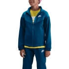 Nike Dri-FIT Tracksuit Kids - Blue Force/Green Abyss/White