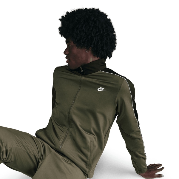 Nike Sportswear Club Tracksuit - Medium Olive/Sequoia/Sail/White